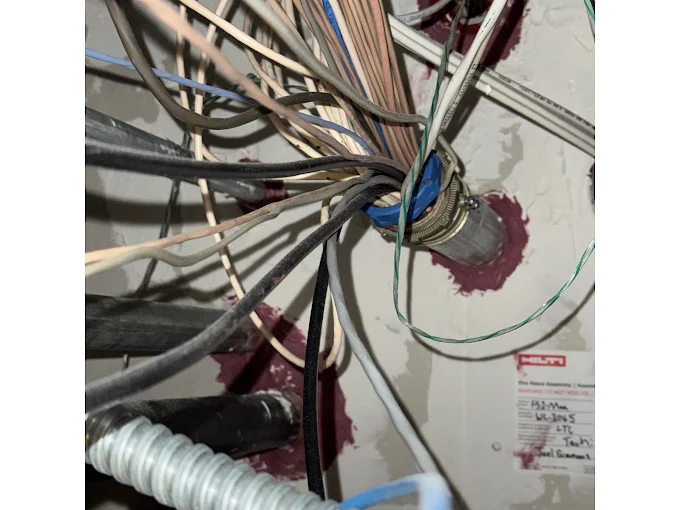 Crowded cable sleeve